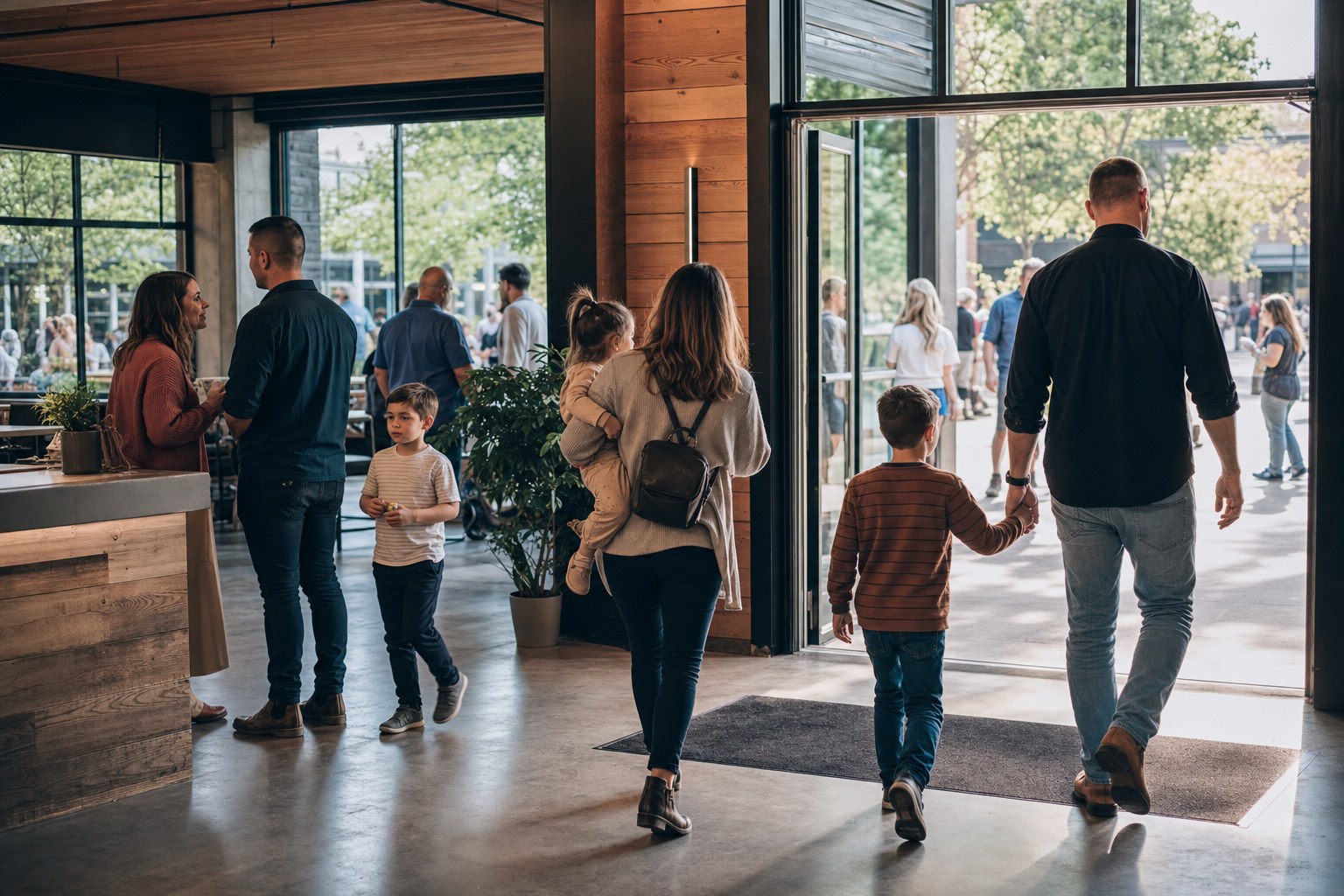 Sunday welcome at Wrenhaven Springdale